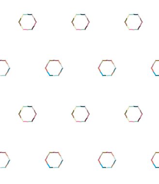 Geometrik şekilli kusursuz desen vektör çizimi