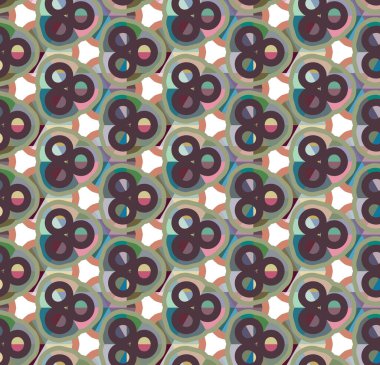 Geometrik şekilli kusursuz desen vektör çizimi