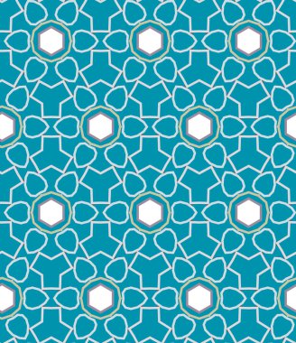 Geometrik şekilli kusursuz desen vektör çizimi