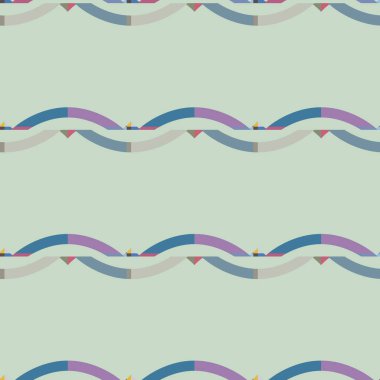 Geometrik şekilli kusursuz desen vektör çizimi