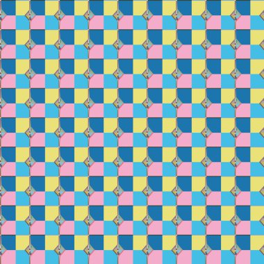 Geometrik şekilli kusursuz desen vektör çizimi