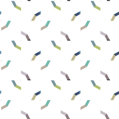 Geometrik şekilli kusursuz desen vektör çizimi