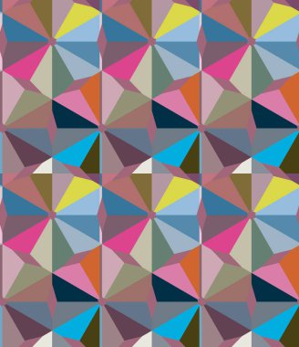 Geometrik şekilli kusursuz desen vektör çizimi