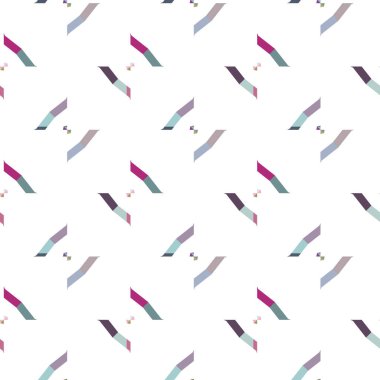 Geometrik şekilli kusursuz desen vektör çizimi