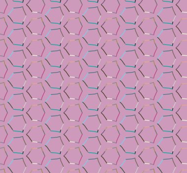 Geometrik şekilli kusursuz desen vektör çizimi