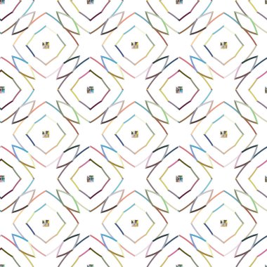 Geometrik şekilli kusursuz desen vektör çizimi