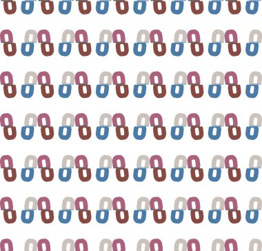 Geometrik şekilli kusursuz desen vektör çizimi