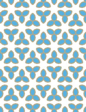 Geometrik şekilli kusursuz desen vektör çizimi