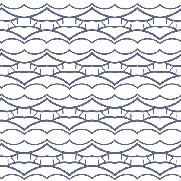 Nahtlose Muster Mit Geometrischen Formen Vektorillustration — Stockvektor