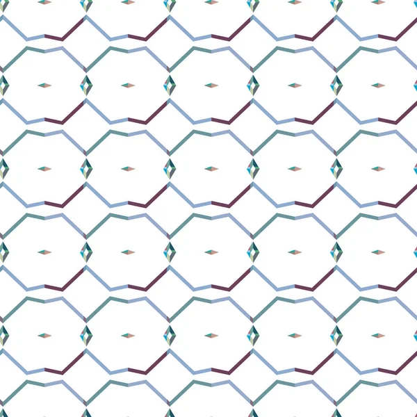 Nahtlose Muster Mit Geometrischen Formen Vektorillustration — Stockvektor