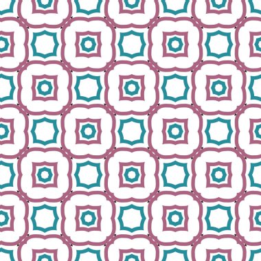 Geometrik şekilli kusursuz desen vektör çizimi