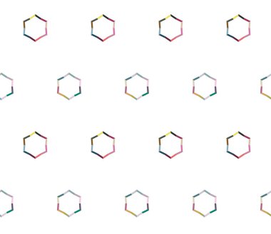 Geometrik şekilli kusursuz desen vektör çizimi