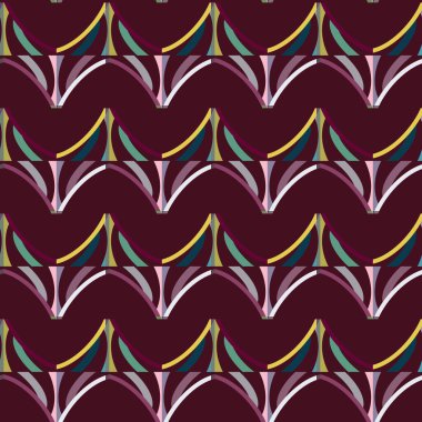 Geometrik şekilli kusursuz desen vektör çizimi