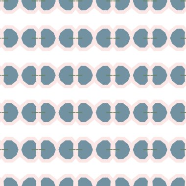 Geometrik şekilli kusursuz desen vektör çizimi