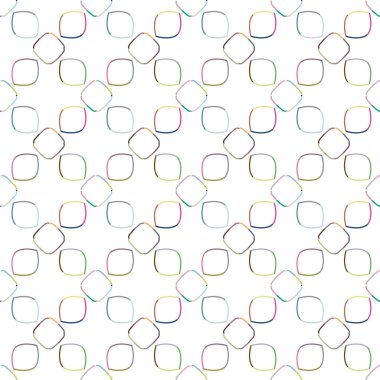 Geometrik şekilli kusursuz desen vektör çizimi