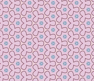 Geometrik şekilli kusursuz desen vektör çizimi