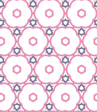 Geometrik şekilli kusursuz desen vektör çizimi