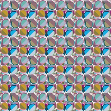 Geometrik şekilli kusursuz desen vektör çizimi