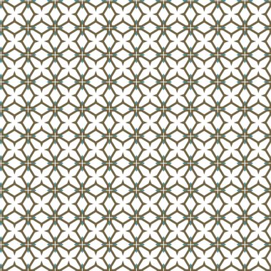 Geometrik şekilli kusursuz desen vektör çizimi