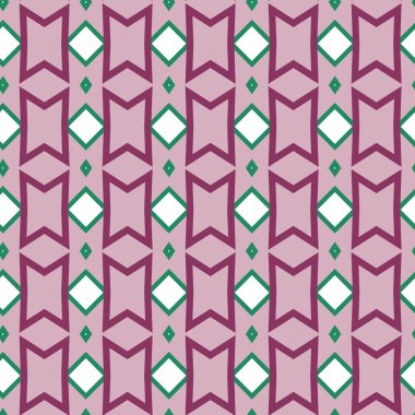 Geometrik şekilli kusursuz desen vektör çizimi