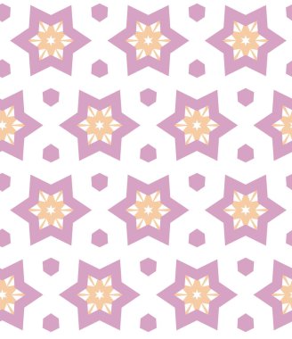 Geometrik şekilli kusursuz desen vektör çizimi