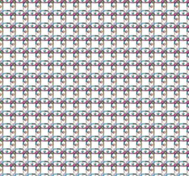 Geometrik şekilli kusursuz desen vektör çizimi