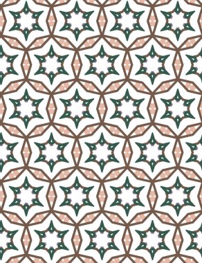 Geometrik şekilli kusursuz desen vektör çizimi