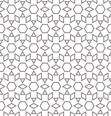 Geometrik şekilli kusursuz desen vektör çizimi