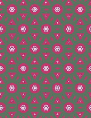 Geometrik şekilli kusursuz desen vektör çizimi