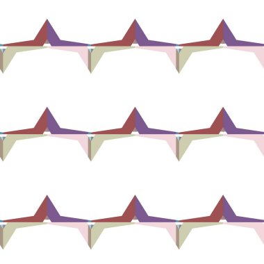 Geometrik şekilli kusursuz desen vektör çizimi