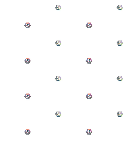 Nahtlose Muster Mit Geometrischen Formen Vektorillustration — Stockvektor