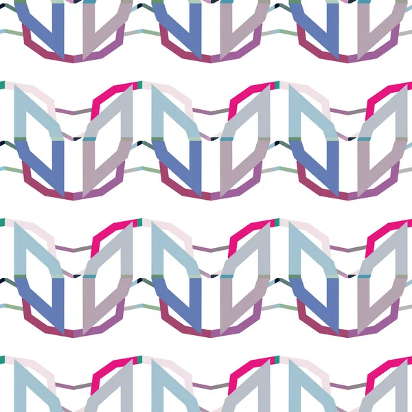 Padrão Sem Costura Com Formas Geométricas Ilustração Vetorial —  Vetores de Stock