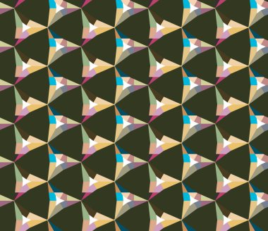 Geometrik şekilli kusursuz desen vektör çizimi