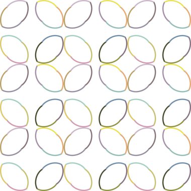 Geometrik şekilli kusursuz desen vektör çizimi