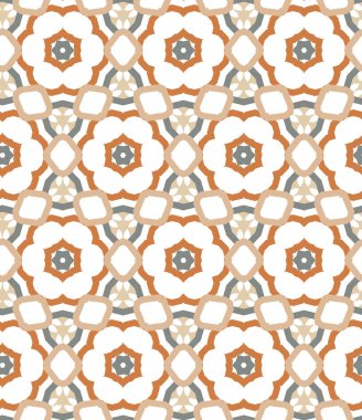 Geometrik şekilli kusursuz desen vektör çizimi