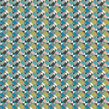 Geometrik şekilli kusursuz desen vektör çizimi