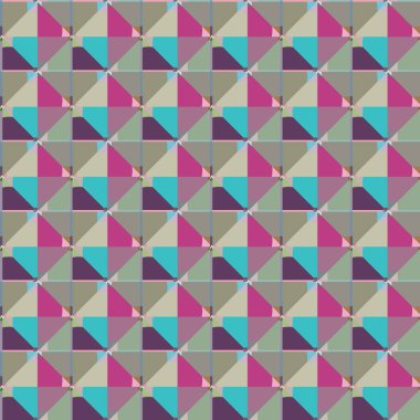 Geometrik şekilli kusursuz desen vektör çizimi