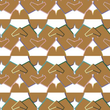 Geometrik şekilli kusursuz desen vektör çizimi