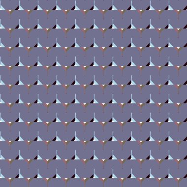 Geometrik şekilli kusursuz desen vektör çizimi