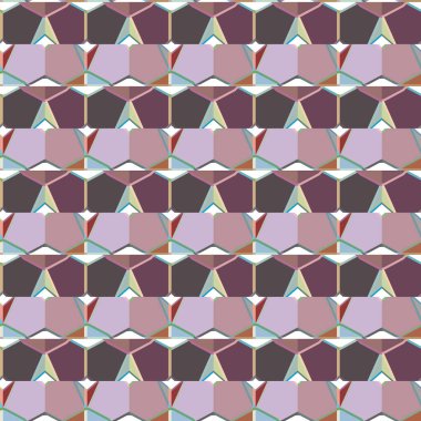 Geometrik şekilli kusursuz desen vektör çizimi