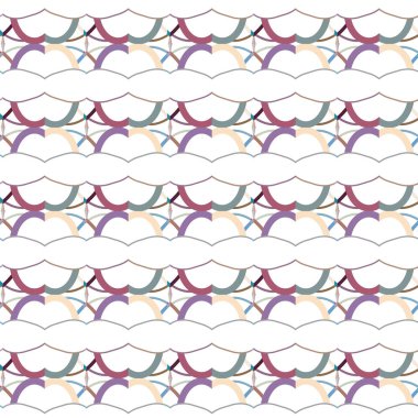 Geometrik şekilli kusursuz desen vektör çizimi