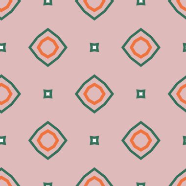 Geometrik şekilli kusursuz desen vektör çizimi