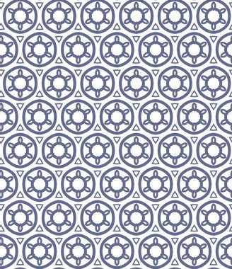 Geometrik şekilli kusursuz desen vektör çizimi