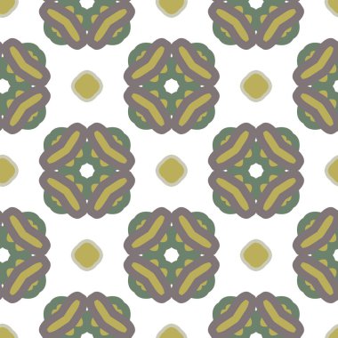 Geometrik şekilli kusursuz desen vektör çizimi