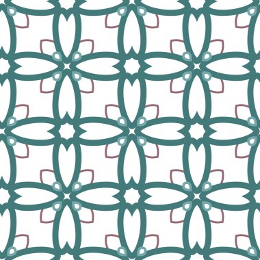 Geometrik şekilli kusursuz desen vektör çizimi