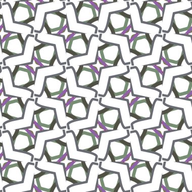 Geometrik şekilli kusursuz desen vektör çizimi