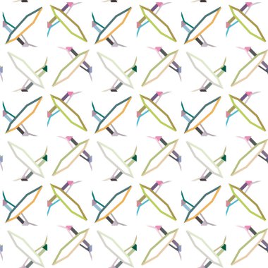 Geometrik şekilli kusursuz desen vektör çizimi