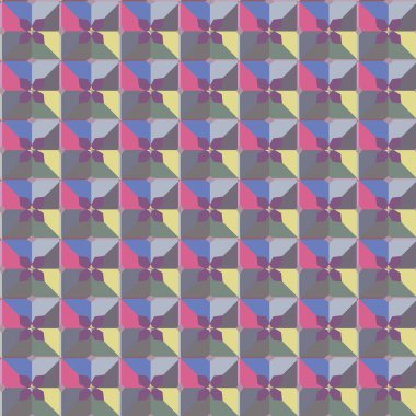 Geometrik şekilli kusursuz desen vektör çizimi