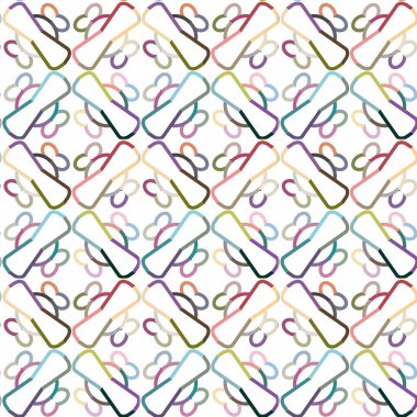 Geometrik şekilli kusursuz desen vektör çizimi