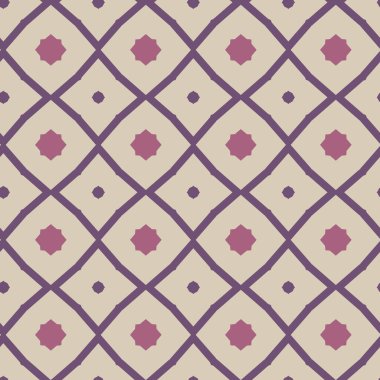 Geometrik şekilli kusursuz desen vektör çizimi